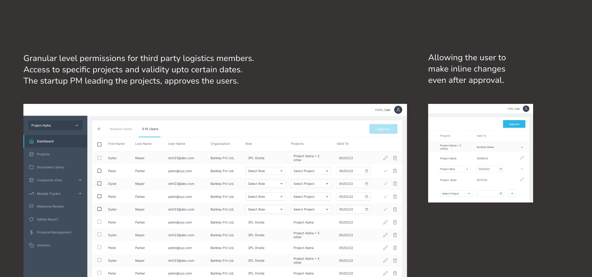 Permission controls – approval workflow